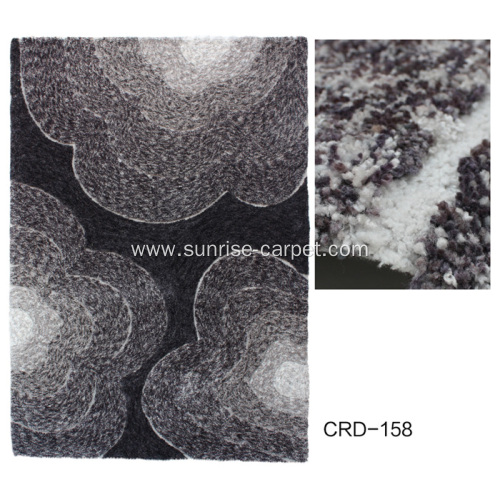 Space Dyed Microfiber with Design Carpet